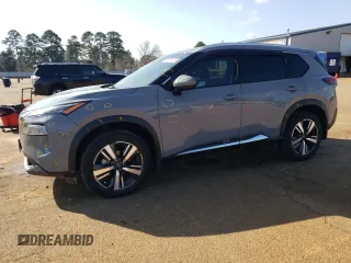2022 Nissan Rogue SL with VIN 5N1BT3CA9NC713759, listed as a Copart auction lot 44436135 with 52,796 mi miles and Salvage Title. Bid and sale history available at DreamBid. Image 1.