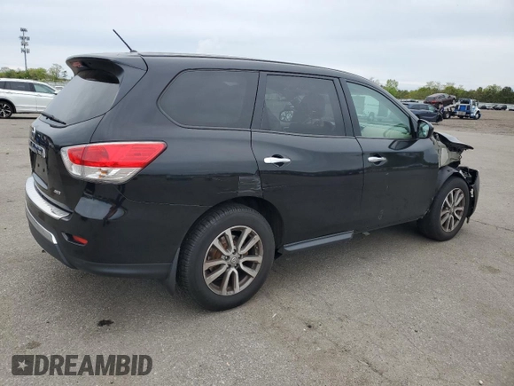 2014 Nissan Pathfinder Platinum with VIN 5N1AR2MM8EC652336, listed as a Copart auction lot 56291315 with 72,770 mi miles and Salvage title. Bid and sale history available at DreamBid. Image 3.