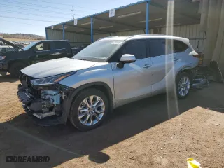 2023 Toyota Highlander L with VIN 5TDKDRBH3PS006208, listed as a Copart auction lot 47591605 with 3,893 mi miles and Salvage Title. Bid and sale history available at carsss.com. Image 1.