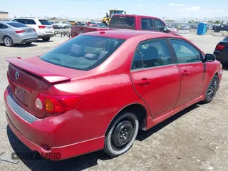 2009 Toyota Corolla with VIN 1NXBU40EX9Z077847, listed as a IAAI auction lot 42188763 with 180,324 mi miles. Bid and sale history available at carsss.com. Image 4.