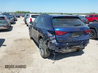 2021 Audi Q3 S line Premium with VIN WA1DECF3XM1085641, listed as a IAAI auction lot 41949213 with 71,621 mi miles and . Bid and sale history available at DreamBid. Image 3.