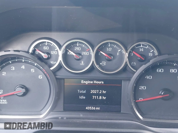 2020 Chevrolet Silverado 1500 with VIN 1GCPWDEKXLZ327066, listed as a IAAI auction lot 40328489 with 43,536 mi miles and . Bid and sale history available at DreamBid. Image 7.