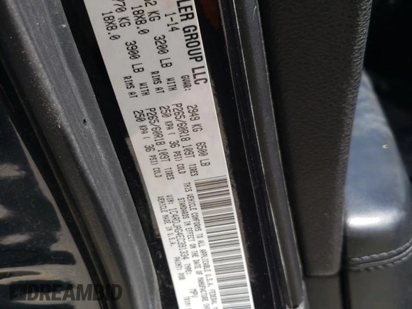 2014 Dodge Durango SXT with VIN 1C4RDJAG4EC391334, listed as a Copart auction lot 64983305 with 191,202 mi miles and Clean title. Bid and sale history available at DreamBid. Image 13.