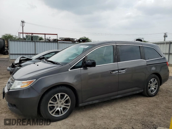 2013 Honda Odyssey EX-L with VIN 5FNRL5H68DB070079, listed as a Copart auction lot 52183895 with 173,428 mi miles and Clean title. Bid and sale history available at DreamBid. Image 1.