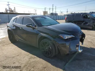 2020 Lexus UX with VIN JTHX9JBH9L2035687, listed as a Copart auction lot 71314652 with 43,542 mi miles. Bid and sale history available at carsss.com. Image 4.
