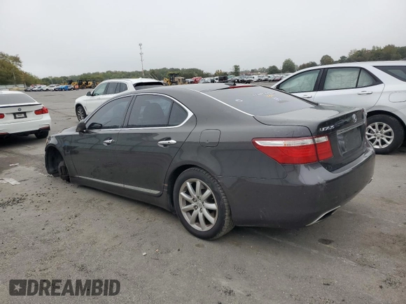 2009 Lexus LS 460 with VIN JTHCL46F695004169, listed as a Copart auction lot 72759814 with 139,316 mi miles and Salvage title. Bid and sale history available at DreamBid. Image 2.