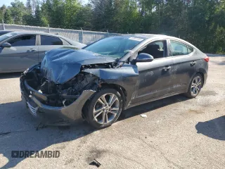 2017 Hyundai Elantra SE with VIN KMHD84LF3HU168913, listed as a Copart auction lot 60857455 with 182,167 mi miles and Salvage title. Bid and sale history available at DreamBid. Image 1.