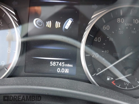2020 Infiniti Q50 Luxe with VIN JN1EV7AP6LM204443, listed as a IAAI auction lot 42039728 with 58,745 mi miles and . Bid and sale history available at DreamBid. Image 7.
