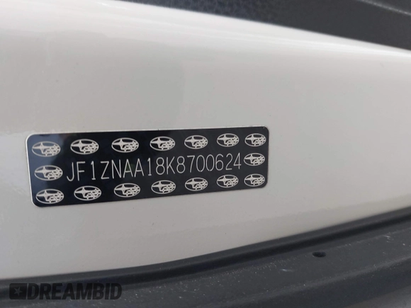 2019 Toyota 86 with VIN JF1ZNAA18K8700624, listed as a IAAI auction lot 42344754 with 109,380 mi miles and . Bid and sale history available at DreamBid. Image 9.