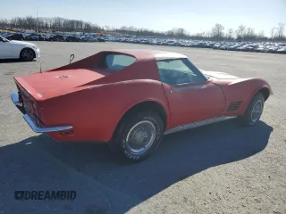 1972 Chevrolet Corvette with VIN 1Z37K2S513342, listed as a Copart auction lot 48513295 with 14,945 mi miles and Clean title. Bid and sale history available at DreamBid. Image 3.