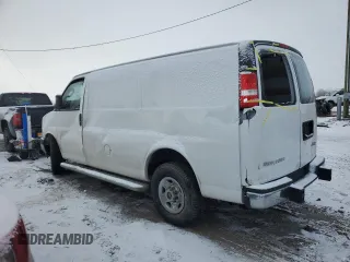 2021 GMC Savana Cargo Van with VIN 1GTW7AF78M1262297, listed as a Copart auction lot 41510995 with 0 mi miles and Salvage Title. Bid and sale history available at carsss.com. Image 2.