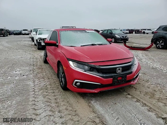2020 Honda Civic Coupe EX with VIN 2HGFC3B32LH350581, listed as a Copart auction lot 45115195 with 19,391 mi miles and Salvage Title. Bid and sale history available at carsss.com. Image 10.