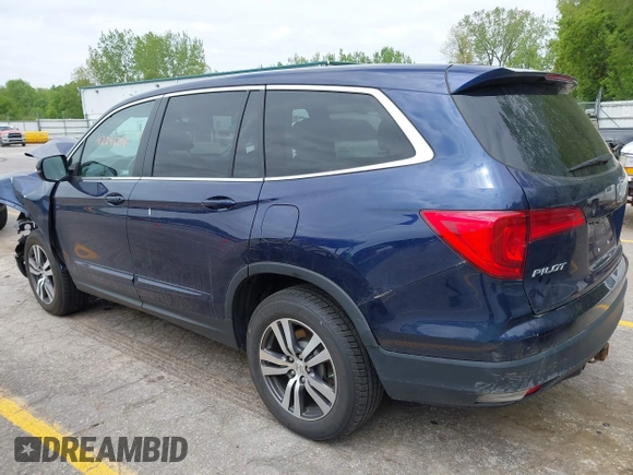 2018 Honda Pilot EX-L with VIN 5FNYF6H57JB046433, listed as a IAAI auction lot 42296714 with Not provided miles and . Bid and sale history available at DreamBid. Image 3.