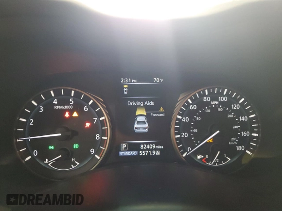 2019 Infiniti Q50 Luxe z VIN JN1EV7AR2KM555382, wystawiony jako Copart lot #49493895 z przebiegiem 82 409 mil mil oraz Szkoda całkowita • Salvage title. Historia ofert i sprzedaży dostępna na DreamBid. Obrazek 9.