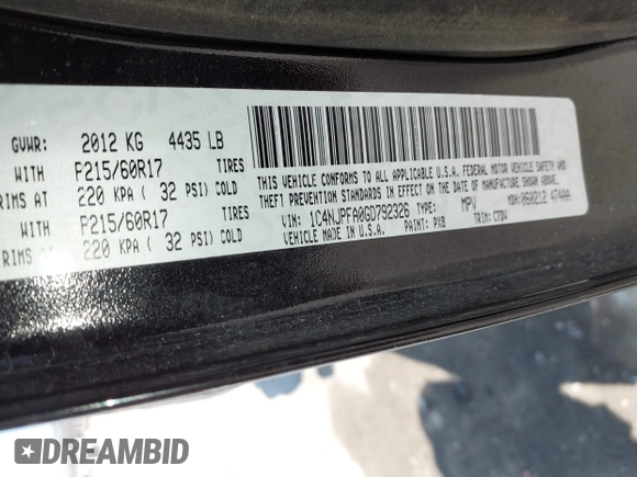 2016 Jeep Patriot High Altitude with VIN 1C4NJPFA0GD792326, listed as a IAAI auction lot 41792035 with 70,977 mi miles and . Bid and sale history available at carsss.com. Image 9.