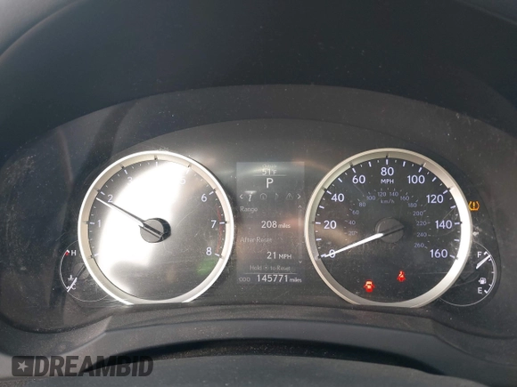 2014 Lexus IS 350 with VIN JTHBE1D23E5001809, listed as a IAAI auction lot 41439427 with 145,771 mi miles and . Bid and sale history available at DreamBid. Image 7.