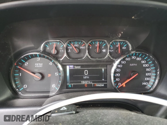 2015 Chevrolet Silverado 1500 LT with VIN 3GCUKREH5FG338299, listed as a Copart auction lot 50683905 with 184,974 mi miles and Salvage Title. Bid and sale history available at DreamBid. Image 9.