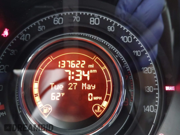 2013 FIAT 500 Sport with VIN 3C3CFFBR5DT544145, listed as a IAAI auction lot 42346912 with 137,622 mi miles and . Bid and sale history available at DreamBid. Image 7.