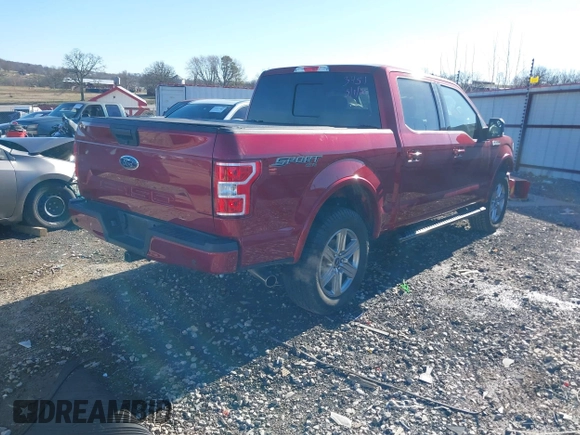 2019 Ford F-150 XL with VIN 1FTEW1E59KKE73451, listed as a IAAI auction lot 41717089 with 63,386 mi miles. Bid and sale history available at carsss.com. Image 4.