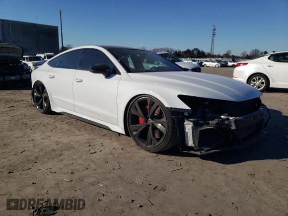 2021 Audi RS 7 z VIN WUAPCBF2XMN904458, wystawiony jako Copart lot #80066123 z przebiegiem 34 772 mil mil oraz . Historia ofert i sprzedaży dostępna na DreamBid. Obrazek 4.