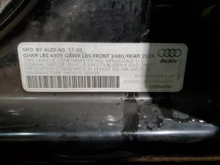 2009 Audi A4 Prestige с VIN WAUMF78K49N045566, выставлен на аукционе Copart как лот 44222155 с пробегом 186 210 миль миль и Чистый • Clean title. История ставок и продаж доступна на DreamBid. Изображение 12.