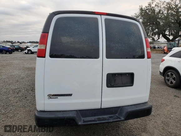 2018 Chevrolet Express Cargo Van with VIN 1GCWGAFP7J1188883, listed as a Copart auction lot 88089515 with 75,036 mi miles and Salvage Title. Bid and sale history available at carsss.com. Image 6.