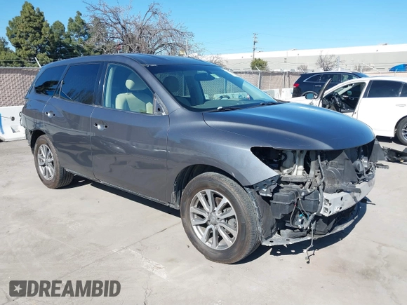 2015 Nissan Pathfinder SV z VIN 5N1AR2MN7FC634047, wystawiony jako IAAI lot #41678376 z przebiegiem 151 580 mil mil oraz . Historia ofert i sprzedaży dostępna na DreamBid. Obrazek 1.