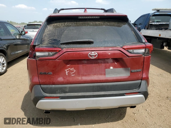 2019 Toyota RAV4 Adventure with VIN 2T3J1RFV4KW002468, listed as a Copart auction lot 60790095 with 102,591 mi miles and Salvage title. Bid and sale history available at DreamBid. Image 6.