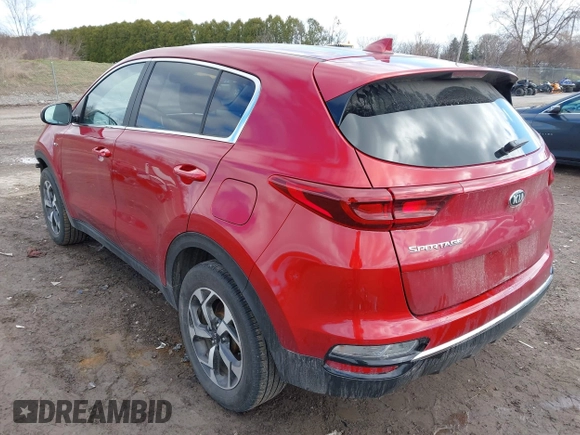 2022 Kia Sportage LX with VIN KNDPMCAC5N7009840, listed as a IAAI auction lot 41922293 with 32,647 mi miles and . Bid and sale history available at DreamBid. Image 3.
