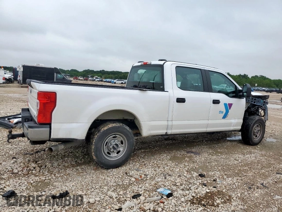2022 Ford F-250 XL with VIN 1FT7W2A65NEE23839, listed as a Copart auction lot 55287385 with 51,250 mi miles and Clean title. Bid and sale history available at DreamBid. Image 3.