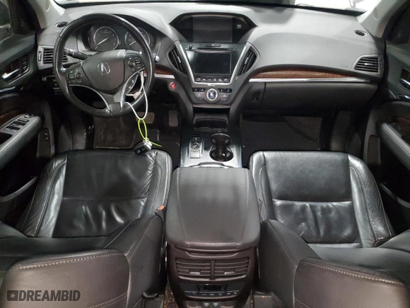 2017 Acura MDX w/Technology Pkg with VIN 5FRYD4H56HB011109, listed as a Copart auction lot 84087974 with 0 mi miles and Clean Title. Bid and sale history available at carsss.com. Image 8.