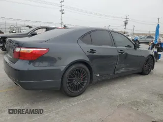 2010 Lexus LS 460 with VIN JTHBL5EF6A5097444, listed as a Copart auction lot 60158115 with 165,130 mi miles and Salvage title. Bid and sale history available at DreamBid. Image 3.