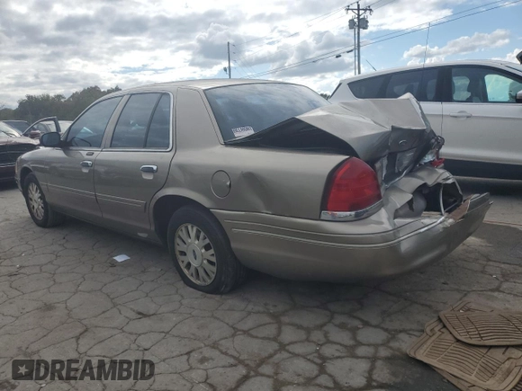 2005 Ford Crown Victoria LX z VIN 2FAFP74W95X147431, wystawiony jako Copart lot #73487374 z przebiegiem 203 107 mil mil oraz Nie do naprawy • Non repairable. Historia ofert i sprzedaży dostępna na DreamBid. Obrazek 2.