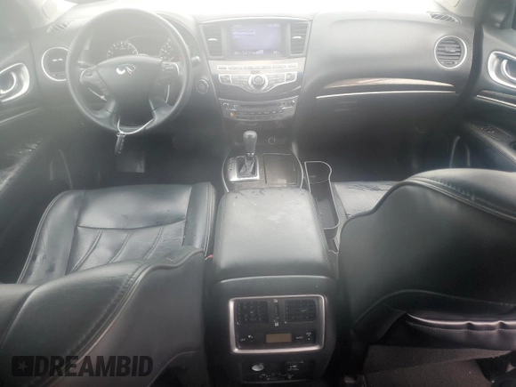 2013 Infiniti JX35 with VIN 5N1AL0MN9DC324307, listed as a Copart auction lot 72595514 with 106,443 mi miles and Salvage Title. Bid and sale history available at carsss.com. Image 8.