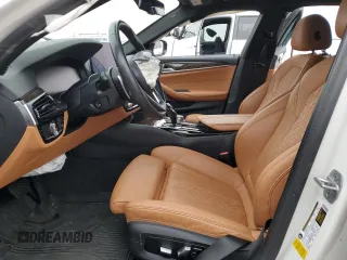 2021 BMW 5 Series 540i with VIN WBA53BJ01MWW93023, listed as a Copart auction lot 43146455 with Not Provided miles and Salvage Title. Bid and sale history available at DreamBid. Image 7.