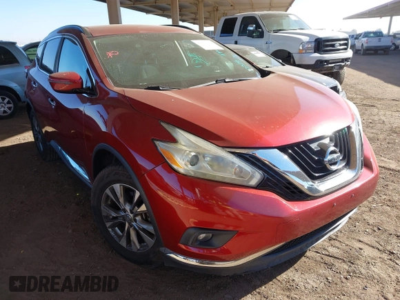2016 Nissan Murano S with VIN 5N1AZ2MH8GN133376, listed as a IAAI auction lot 41373139 with 162,905 mi miles and . Bid and sale history available at DreamBid. Image 1.