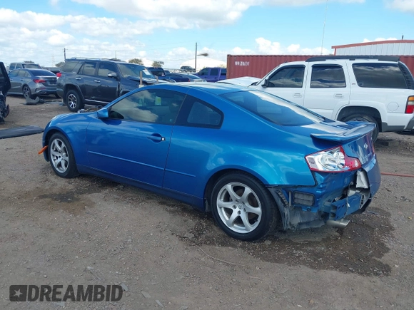 2003 Infiniti G35 w/Leather with VIN JNKCV54E03M218081, listed as a IAAI auction lot 40689499 with 87,064 mi miles and . Bid and sale history available at DreamBid. Image 3.