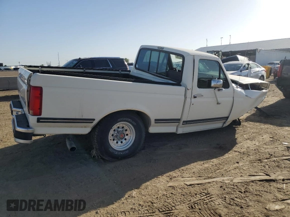 1991 Ford F-150 z VIN 1FTDF15N0MLA02510, wystawiony jako Copart lot #57076235 z przebiegiem 48 260 mil mil oraz Czysty tytuł • Clean title. Historia ofert i sprzedaży dostępna na DreamBid. Obrazek 3.