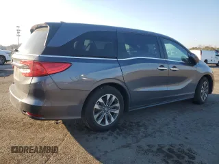 2024 Honda Odyssey EX-L with VIN 5FNRL6H62RB049354, listed as a Copart auction lot 88911795 with 2,553 mi miles and Salvage Title. Bid and sale history available at DreamBid. Image 3.