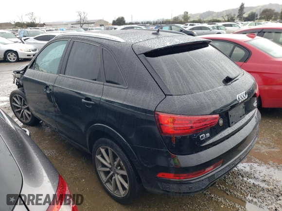 2018 Audi Q3 Premium with VIN WA1ECCFS9JR033593, listed as a Copart auction lot 44332253 with 42,362 mi miles. Bid and sale history available at carsss.com. Image 2.