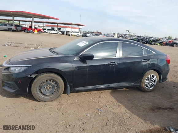 2017 Honda Civic Sedan LX with VIN 19XFC2F53HE055853, listed as a IAAI auction lot 41906645 with 186,109 mi miles. Bid and sale history available at carsss.com. Image 14.