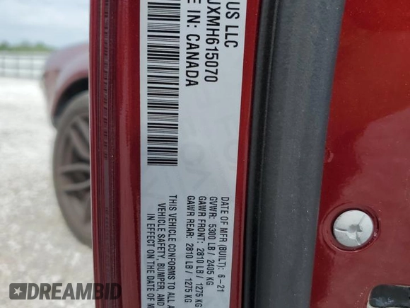 2021 Dodge Challenger R/T Scat Pack z VIN 2C3CDZFJXMH615070, wystawiony jako Copart lot #55098795 z przebiegiem 28 299 mil mil oraz Szkoda całkowita • Salvage title. Historia ofert i sprzedaży dostępna na DreamBid. Obrazek 12.