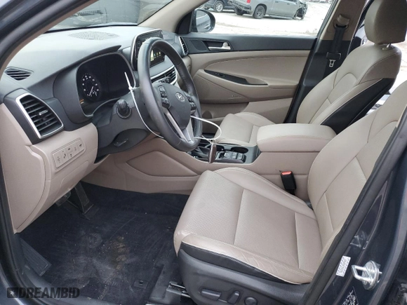 2021 Hyundai Tucson Limited with VIN KM8J3CAL3MU387692, listed as a Copart auction lot 80931304 with 25,583 mi miles and Salvage Title. Bid and sale history available at carsss.com. Image 7.