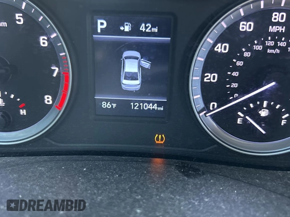 2018 Hyundai Sonata SE with VIN 5NPE24AF9JH613295, listed as a Copart auction lot 54958675 with 121,044 mi miles and Salvage Title. Bid and sale history available at carsss.com. Image 8.