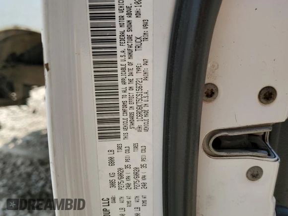 2012 Ram 1500 Express with VIN 1C6RD6KT5CS156721, listed as a Copart auction lot 61582295 with 262,984 mi miles and Salvage title. Bid and sale history available at DreamBid. Image 13.