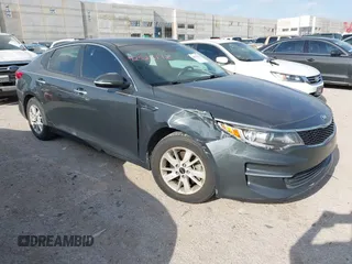 2016 Kia Optima LX with VIN KNAGT4L39G5085594, listed as a IAAI auction lot 42525172 with 79,540 mi miles and . Bid and sale history available at DreamBid. Image 1.