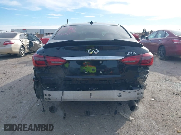 2019 Infiniti Q50 Luxe z VIN JN1EV7AP8KM519419, wystawiony jako IAAI lot #41278134 z przebiegiem 91 902 mil mil oraz . Historia ofert i sprzedaży dostępna na DreamBid. Obrazek 16.