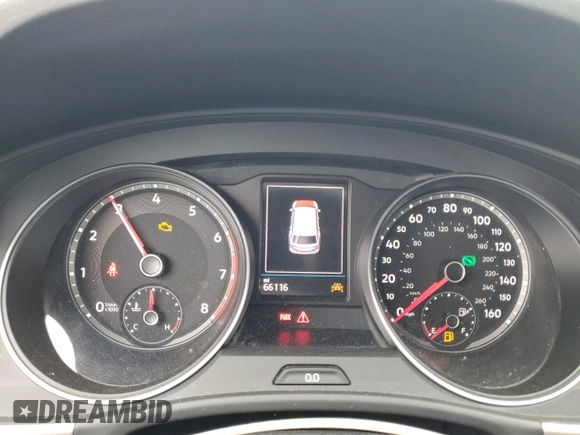 2019 Volkswagen Atlas SE with VIN 1V2DR2CA8KC605388, listed as a Copart auction lot 50953315 with 66,116 mi miles and Salvage title. Bid and sale history available at DreamBid. Image 9.