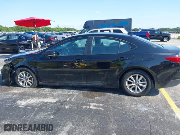 2025 Toyota Camry LE with VIN 4T1DAACK7SU518065, listed as a IAAI auction lot 41974635 with 17,279 mi miles and . Bid and sale history available at DreamBid. Image 14.