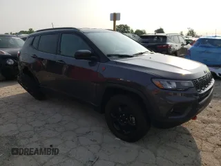 2024 Jeep Compass Trailhawk with VIN 3C4NJDDN8RT130513, listed as a Copart auction lot 59196375 with 1,845 mi miles and Salvage title. Bid and sale history available at DreamBid. Image 4.